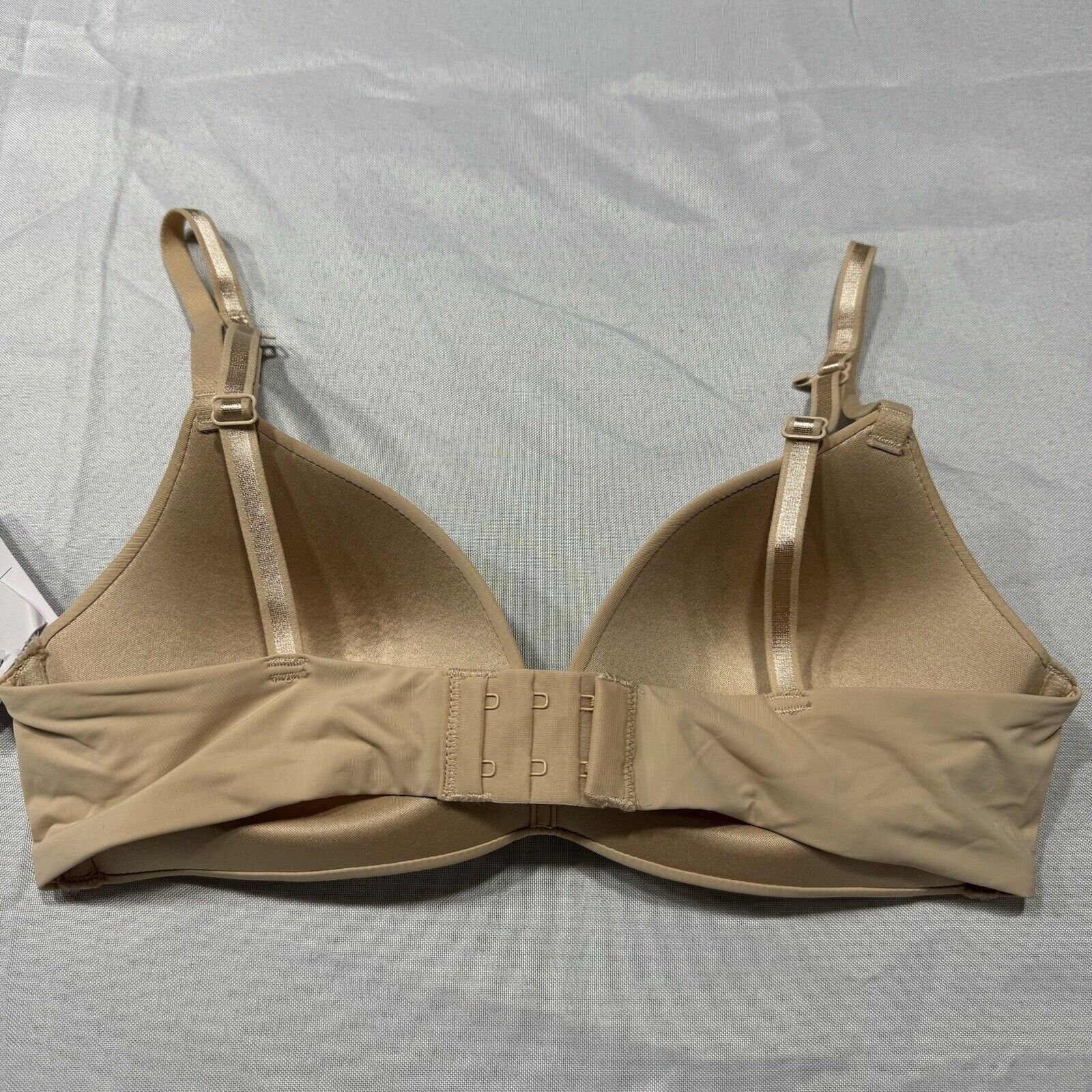 NEW Auden Women's Bliss Lightly Lined Wirefree Bra with Lace Gold