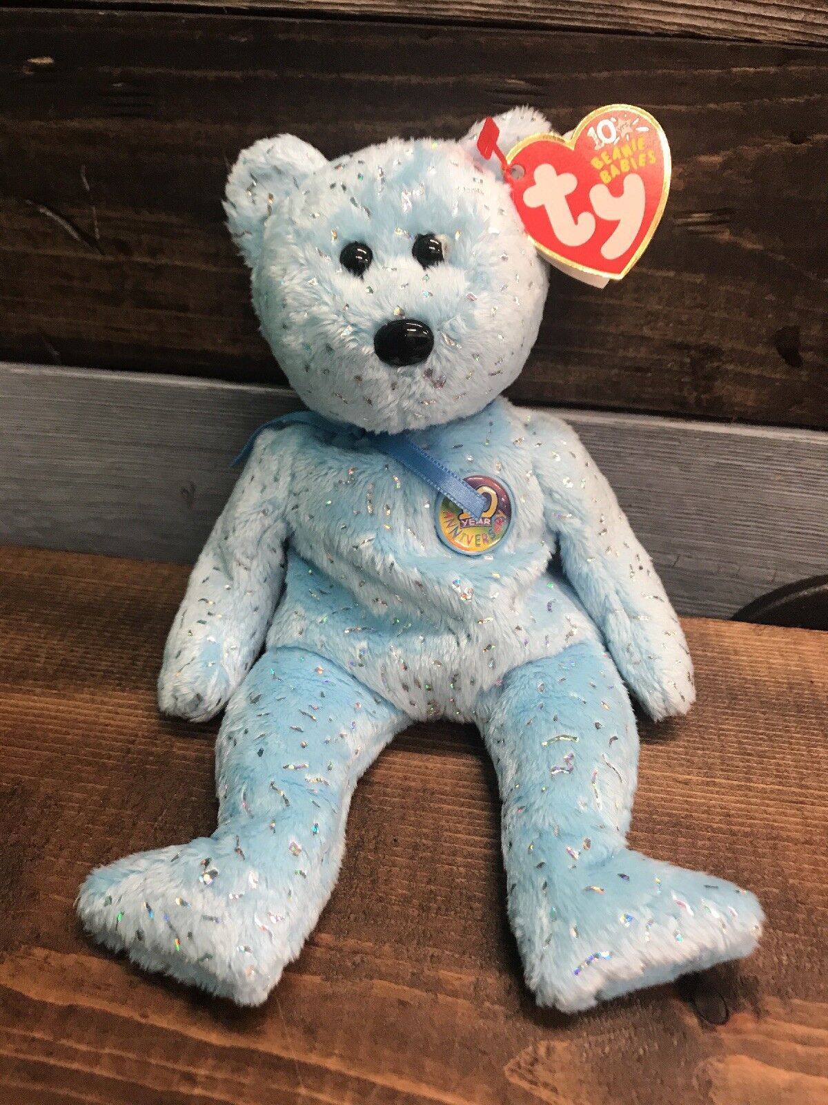 Light blue discount beanie baby bear