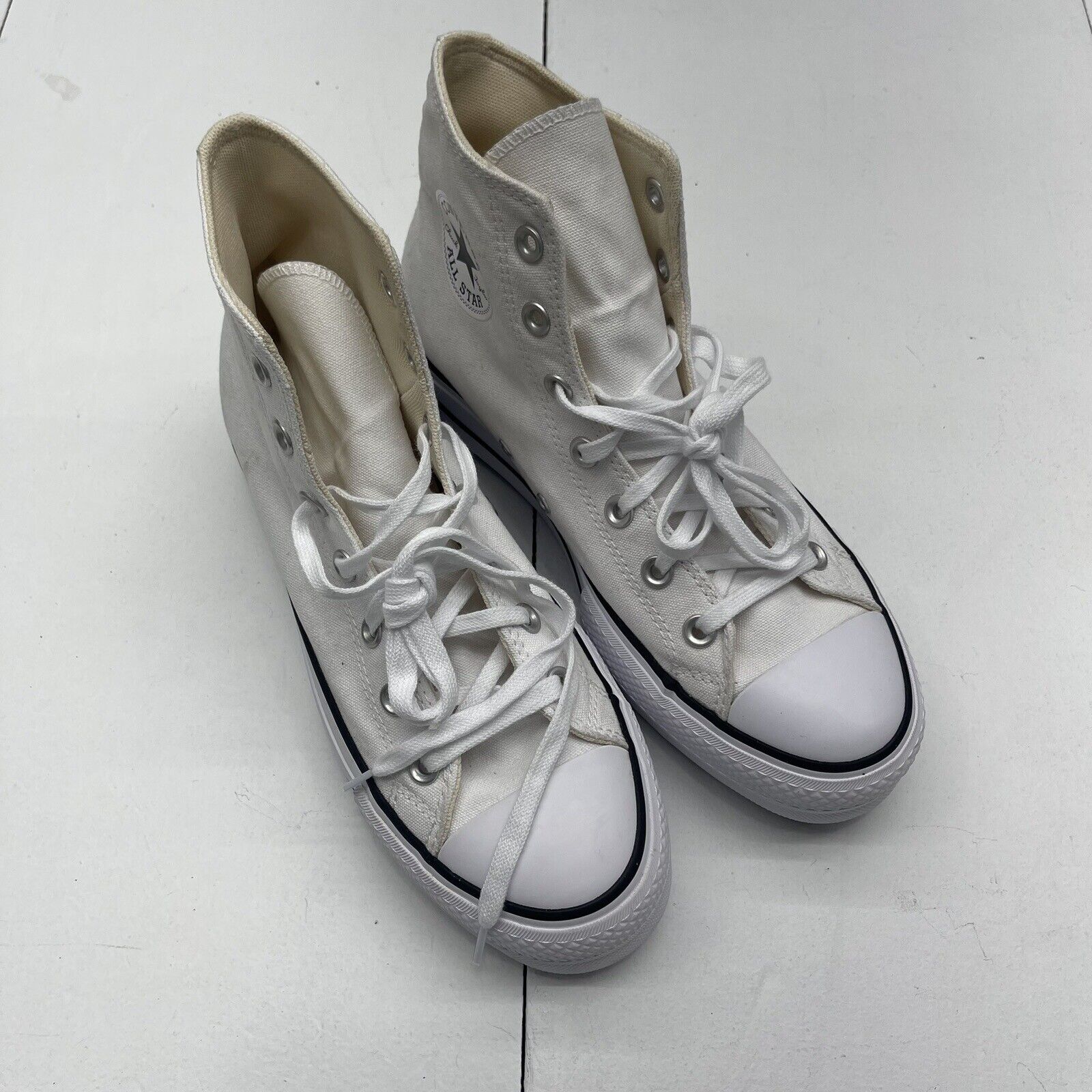 White hot sale converse 8.5