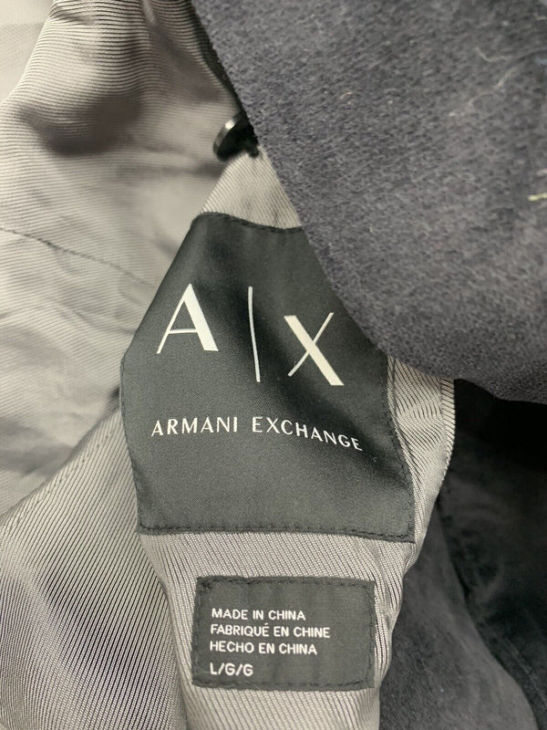 Armani Exchange Mens Black Velvet Suit Jacket Size Large