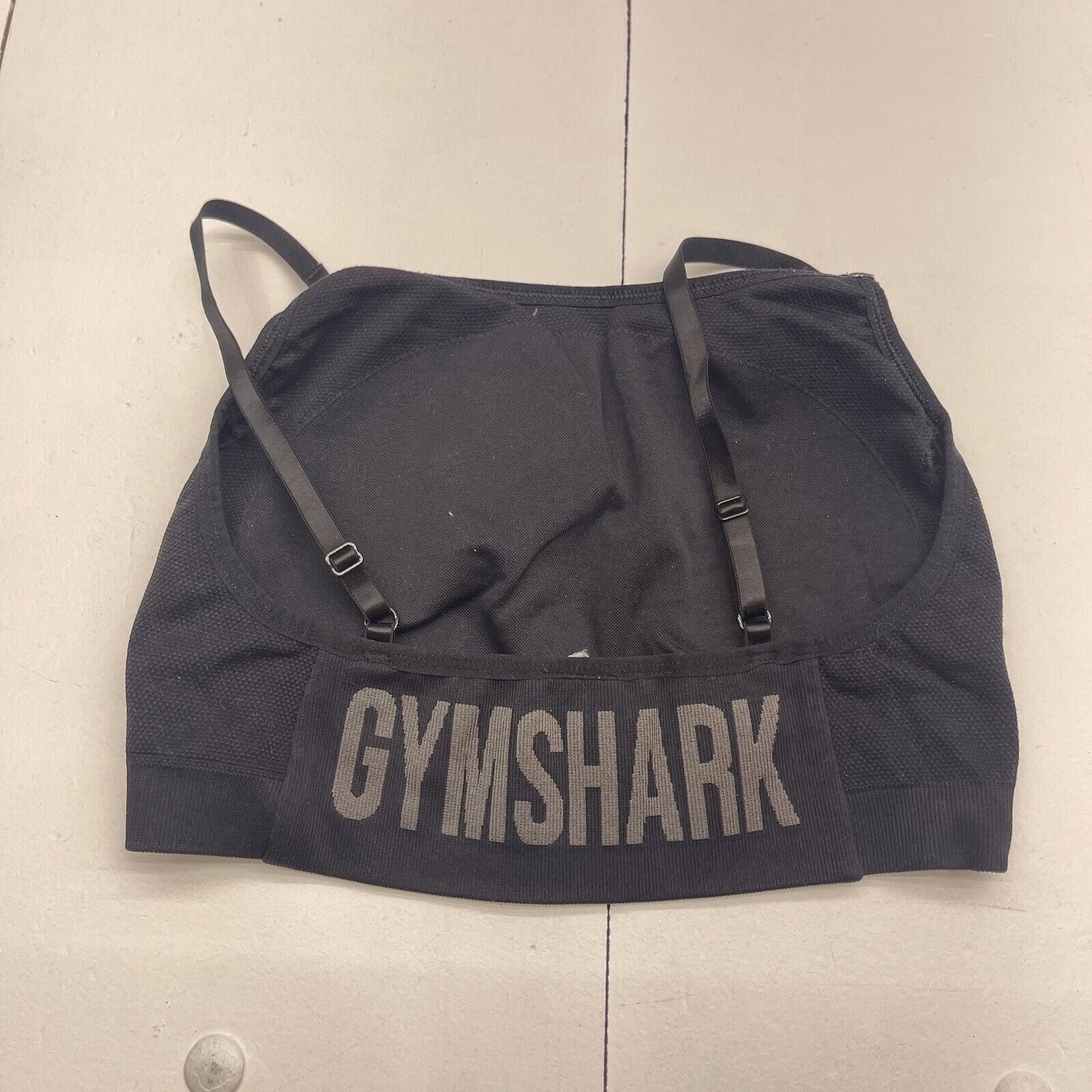 Gymshark Flex Strappy Sports Bra Black Women's Size Large - beyond