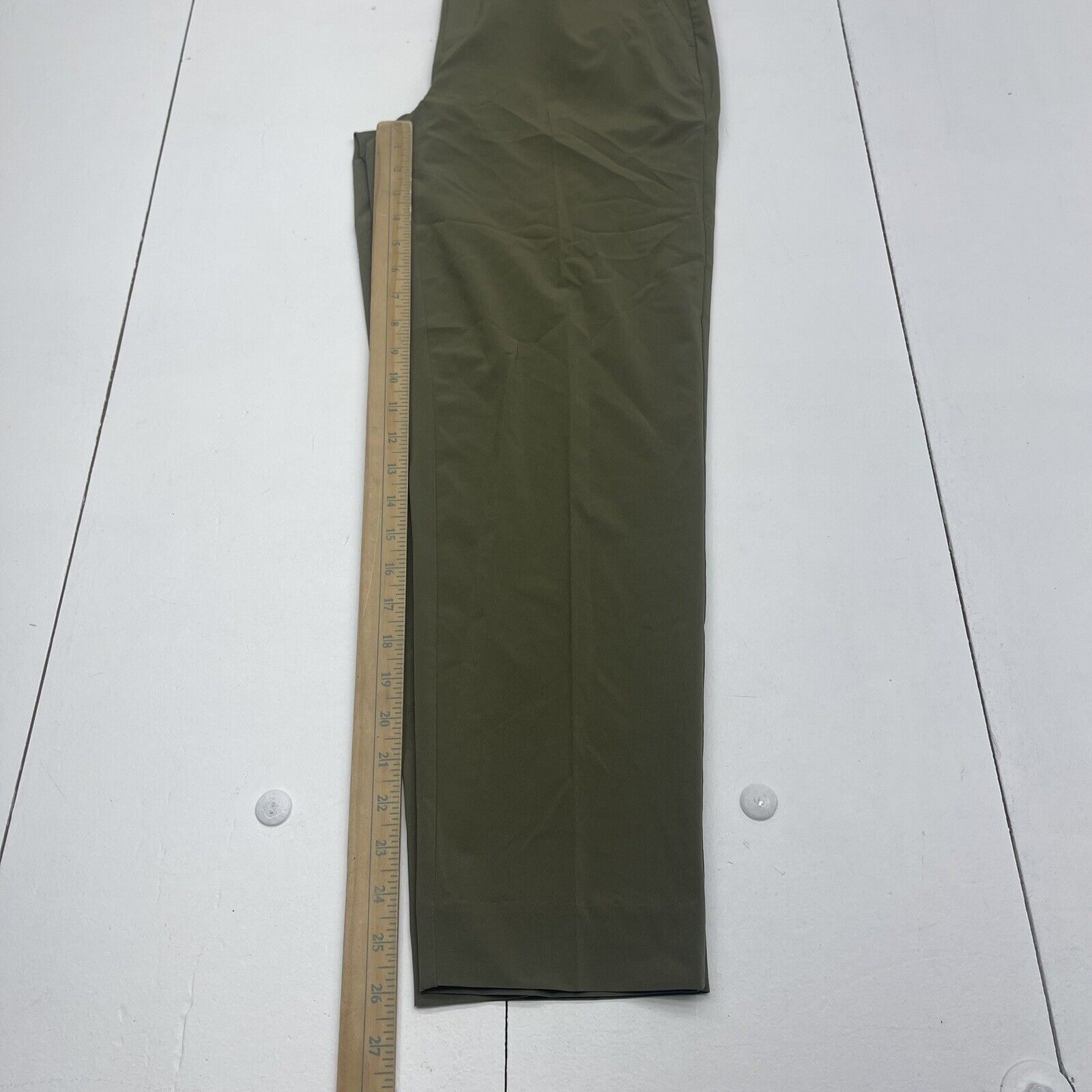 Banana Republic Air Stretch Vegan Green Tapered Pants Women's Size Sma -  beyond exchange