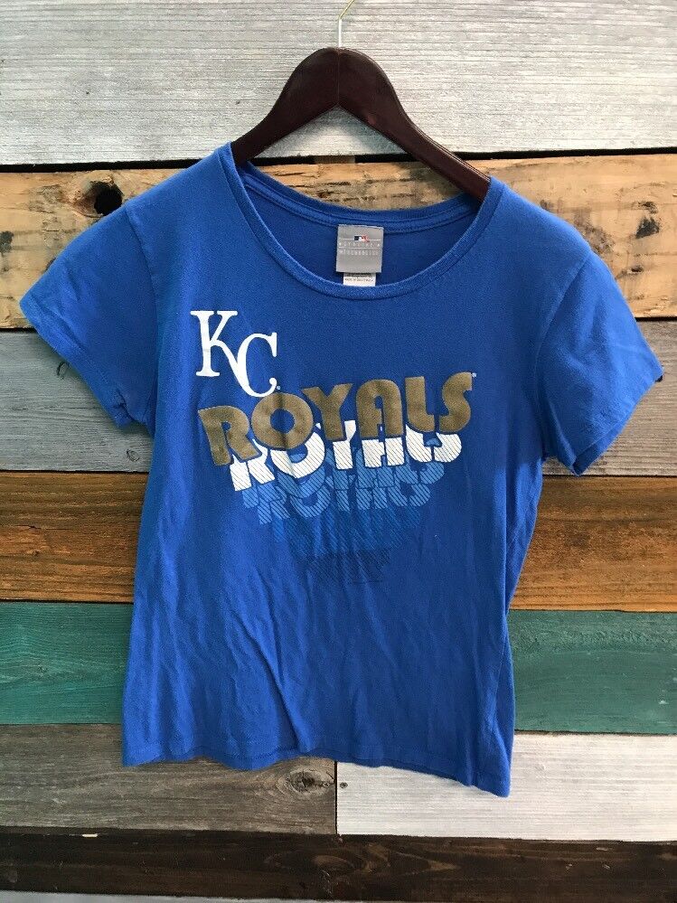 Kansas City Royals Shirt Adult Small Blue Short Sleeve MLB World Series  Champs