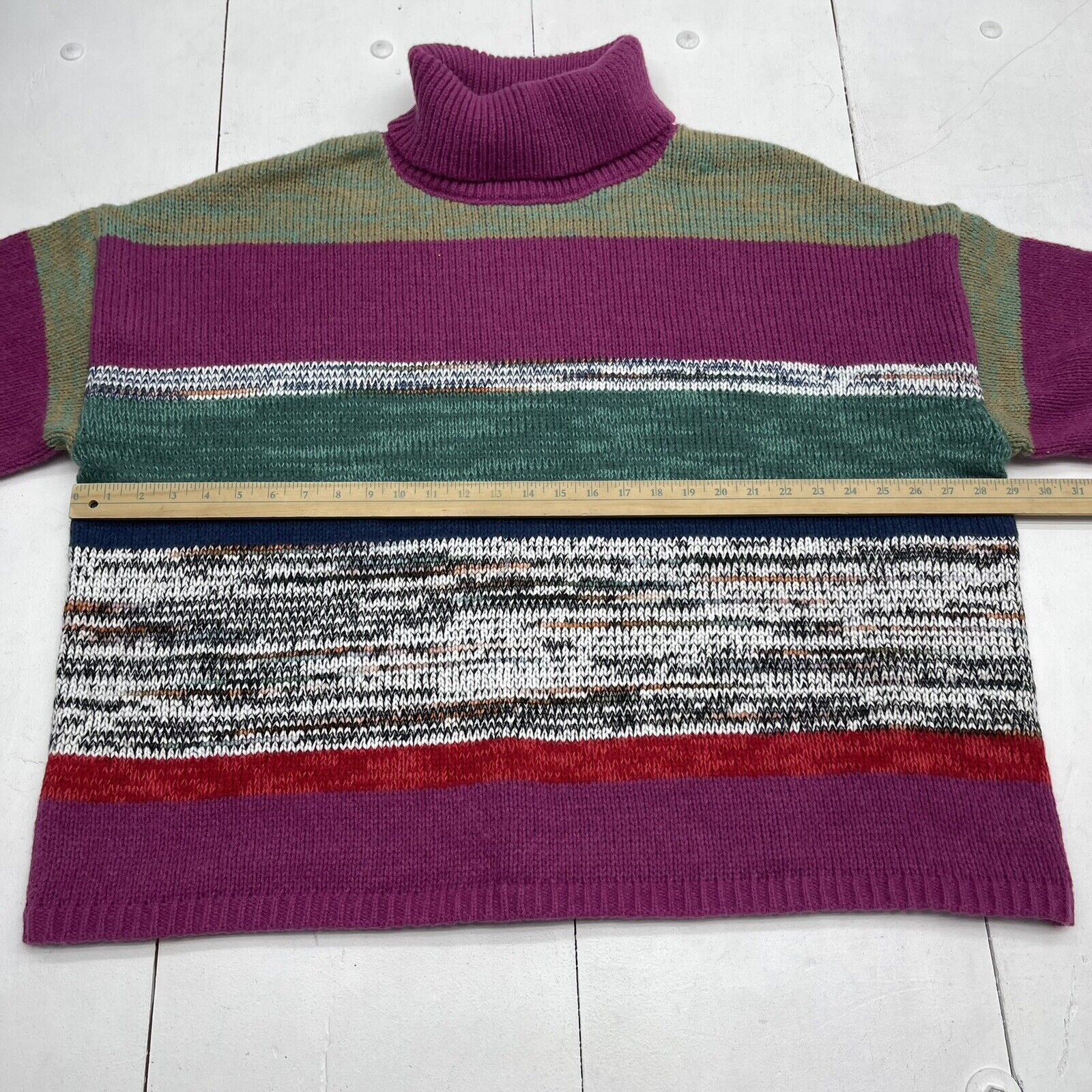 Knox Rose Multicolor Knit Turtleneck Sweater Women's Size 3X NWOT - beyond  exchange