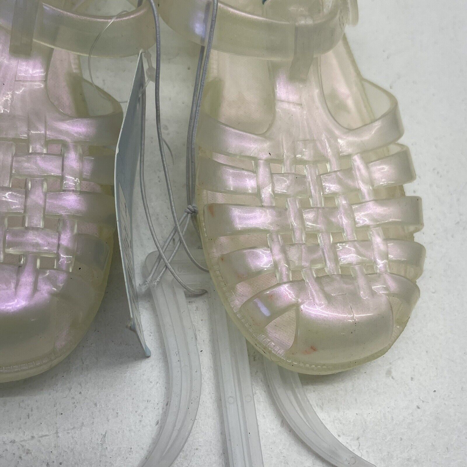 Vintage 90s Clear Plastic Y2K Heels Slip Ons Shoes Sandals Club Kid Cyber  Rave 8 | eBay