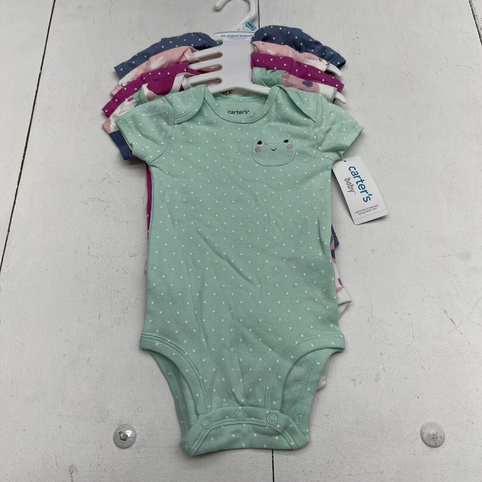 Carter's Baby Girl, Size 3 Month, Set Of (5) Short-Sleeve One-Piece  Bodysuits