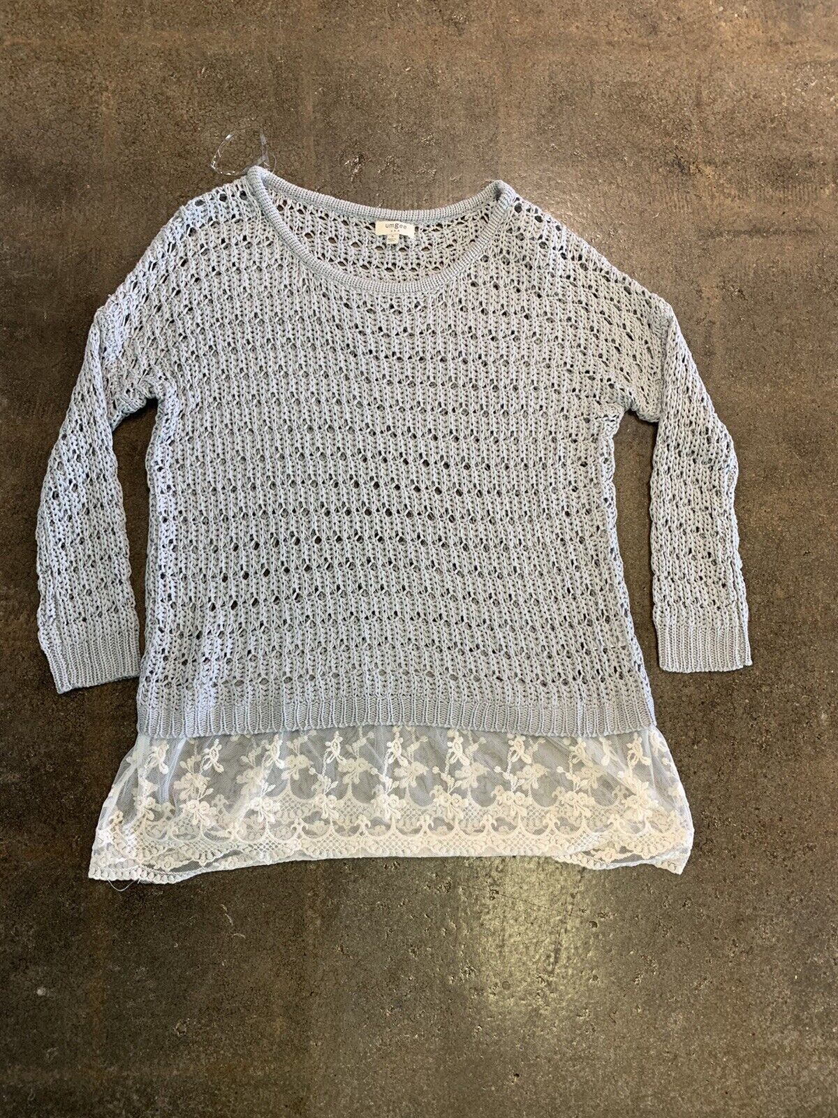 Umgee Umgee Crochet Long Sleeve Top