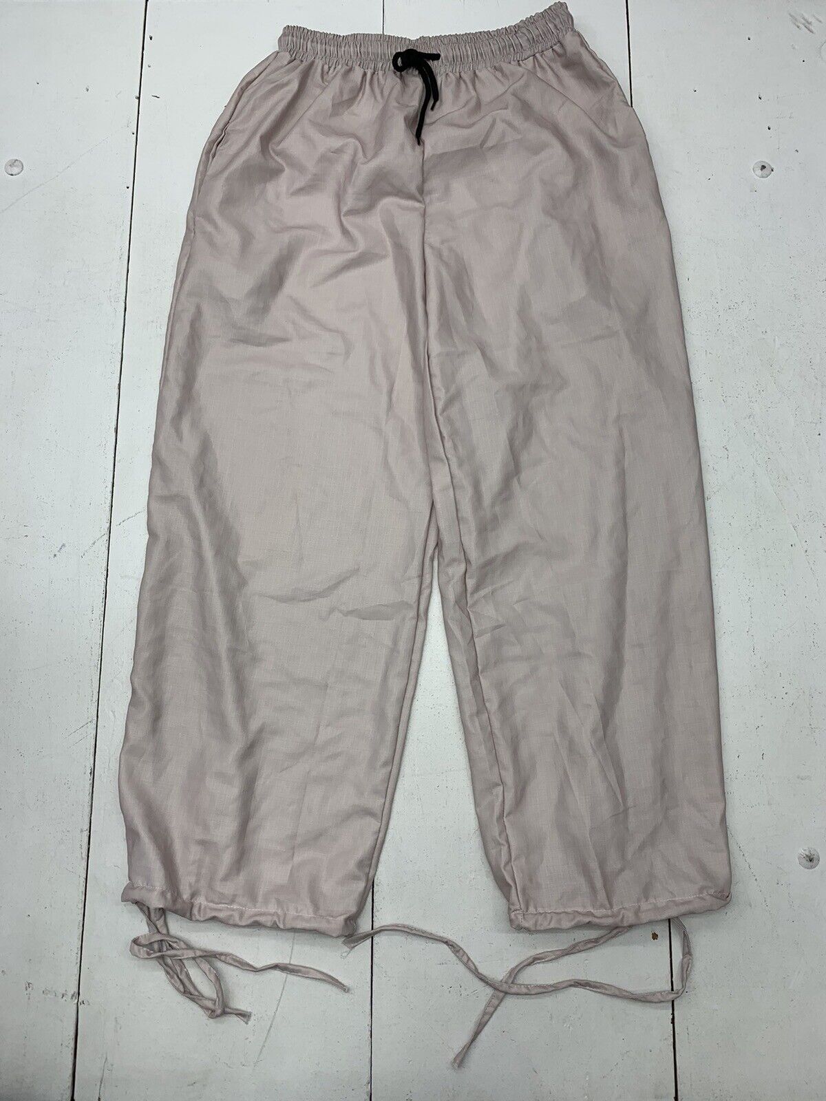 Womens Tan Drawstring Pants Size Medium