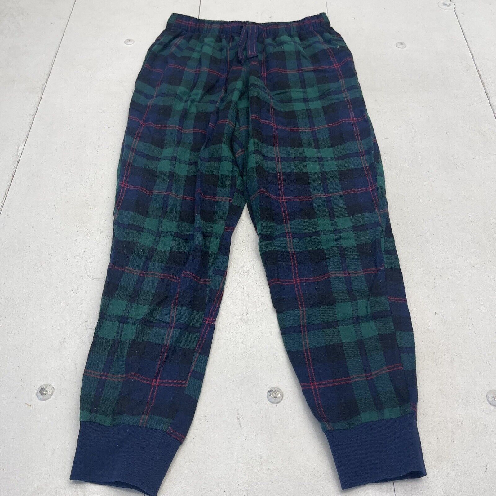 Preowned Men's Old Navy Flannel Pajama Pants, Red/Green Tartan, Size Small