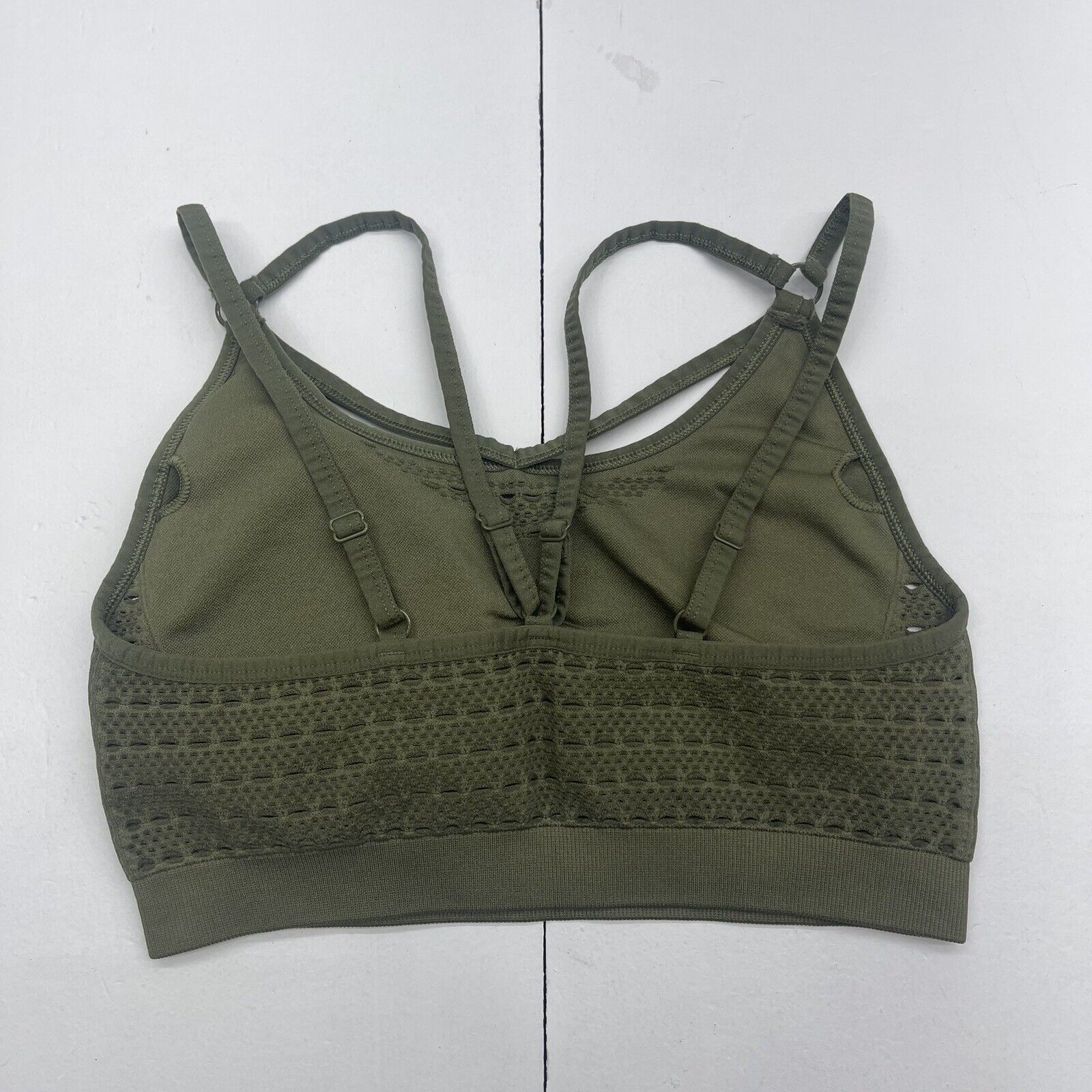 Army green sports bra size large