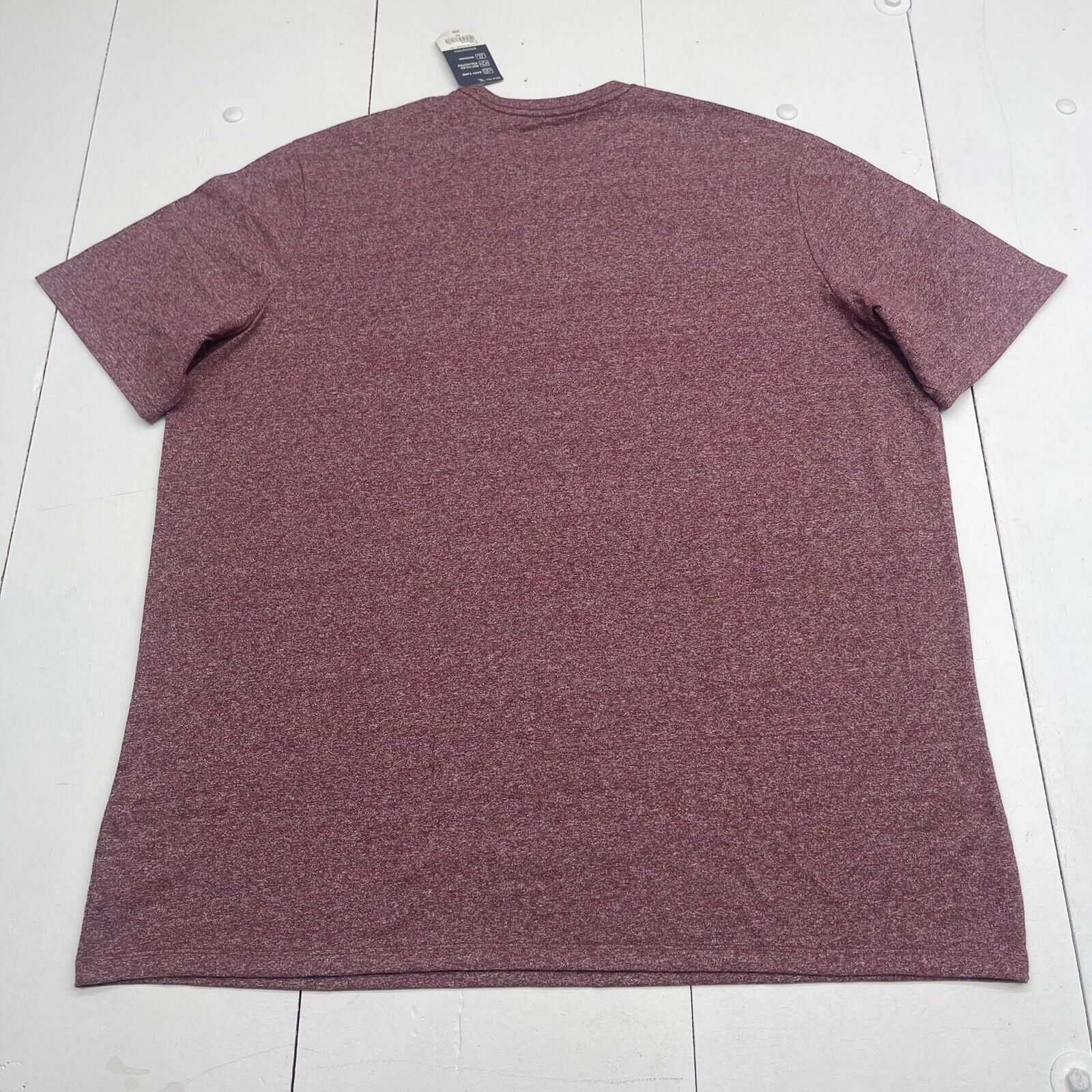 St John's Bay Burgundy Heather Short Sleeve T Shirt Mens Size 2XL New -  beyond exchange