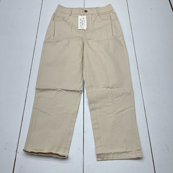 Zara Baggy Khaki Brown Pants Women's Size Large New - beyond exchange