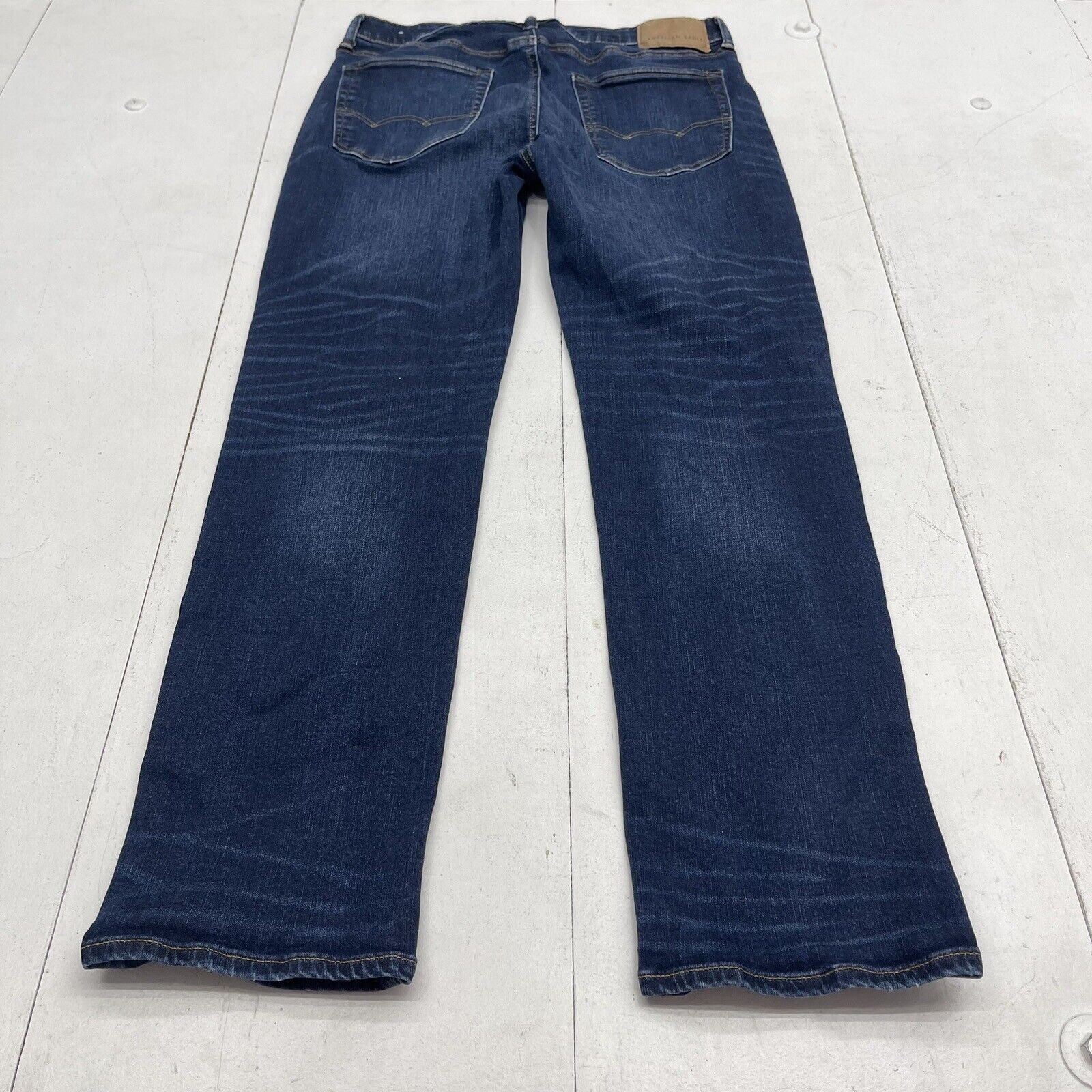 American Eagle Original Straight Blue Denim Jeans Mens Size 32x32