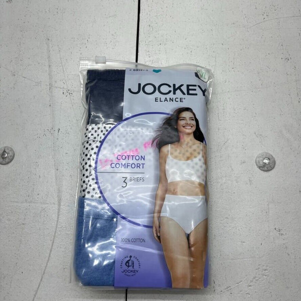 Jockey Multicolored 3 Pack Briefs Women's Size X-Large NEW