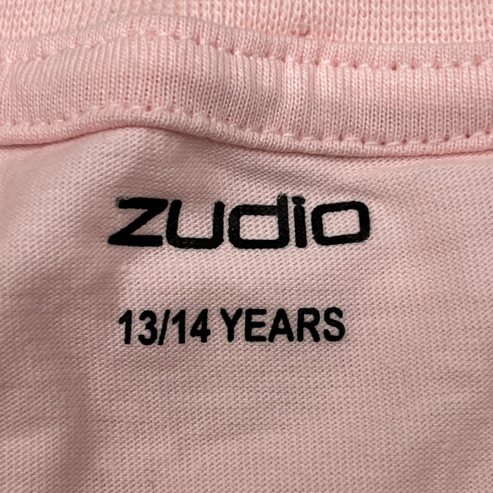 Zudio Pink Short Sleeve T-Shirt Boys Size 13/14 Years NEW - beyond exchange