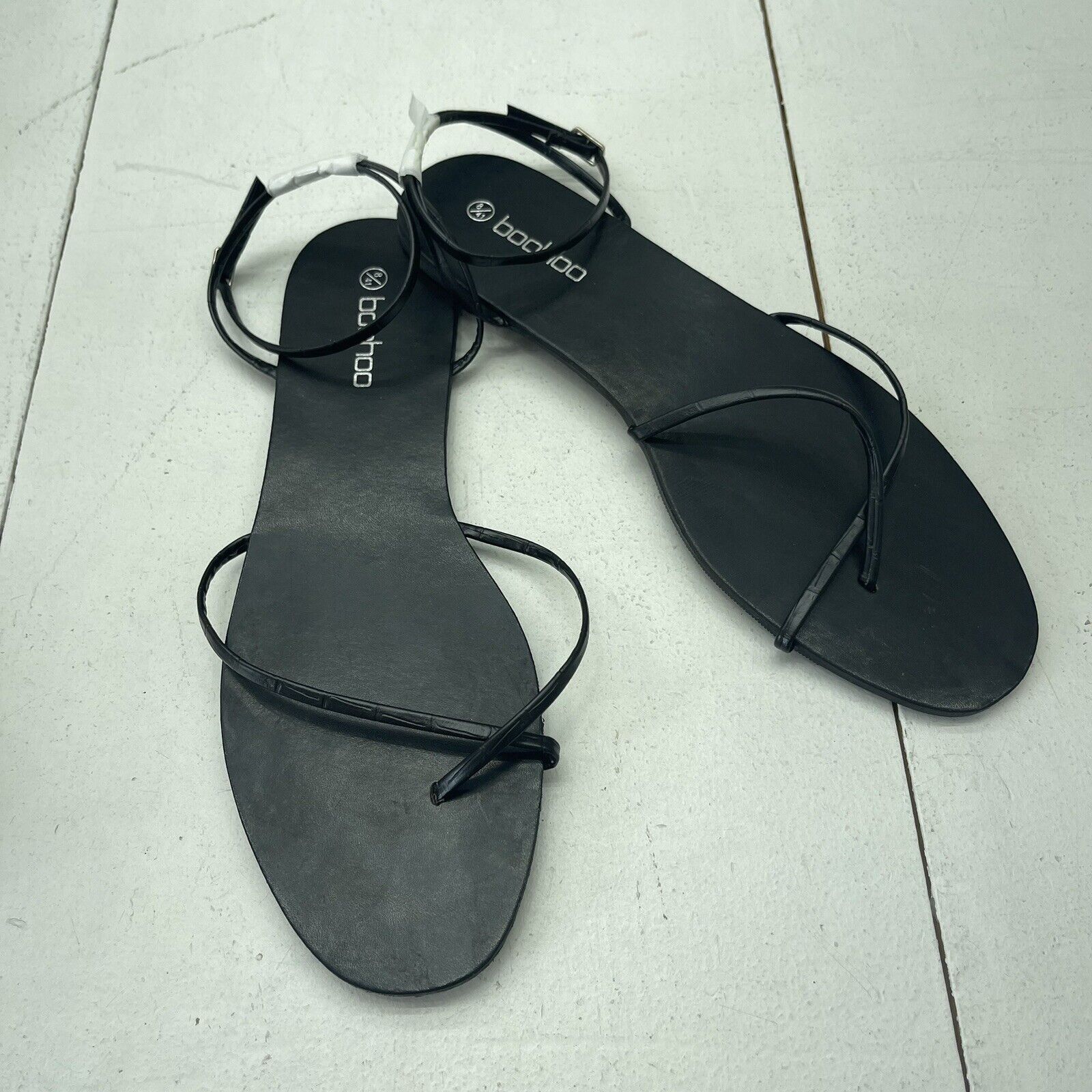Boohoo Leather Skinny Strap Sandals £6.60 Delivered (Using Code) @ Debenhams