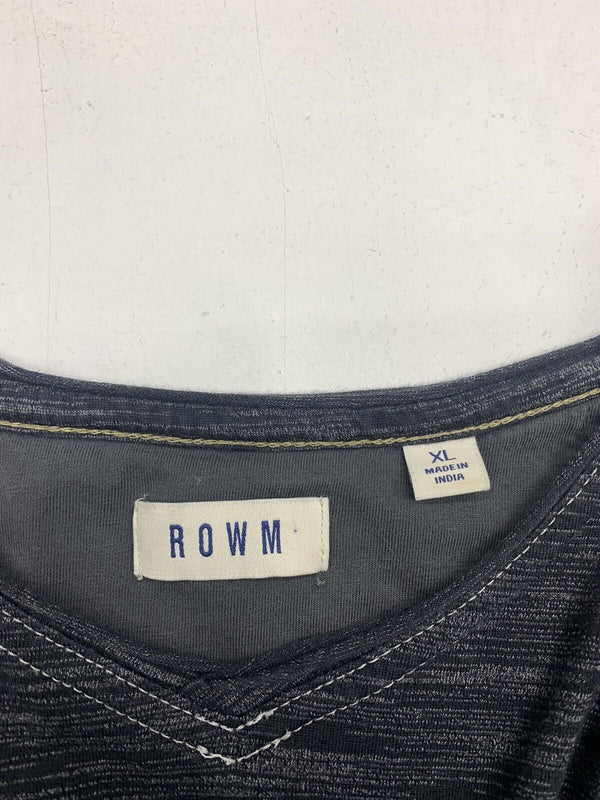 Rowm Mens Black Long Sleeve Shirt Size XL - beyond exchange
