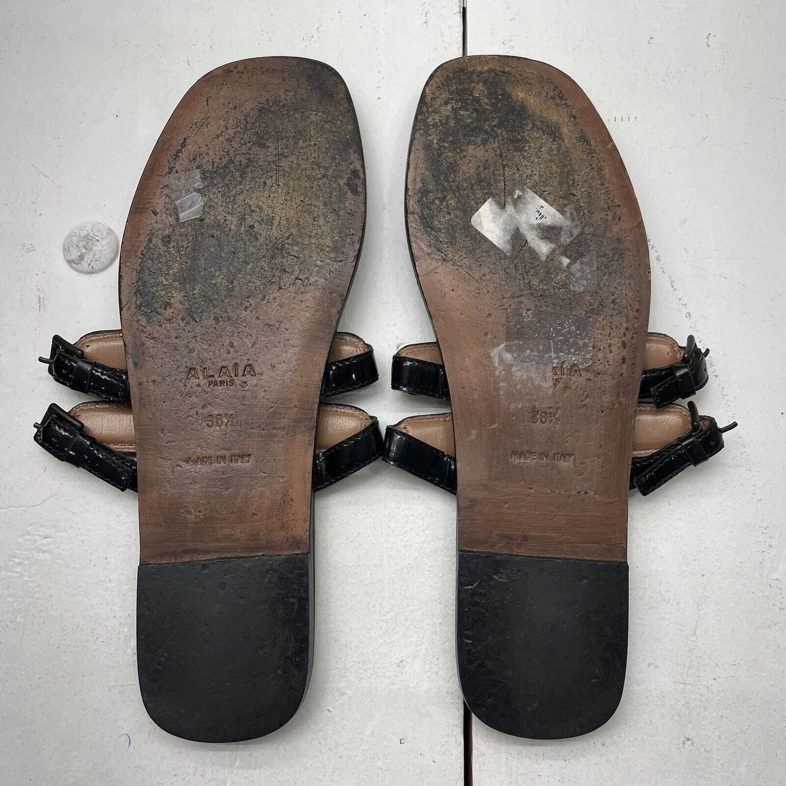 Louis Vuitton Brown Leather Sandals It 38.5 | 8.5