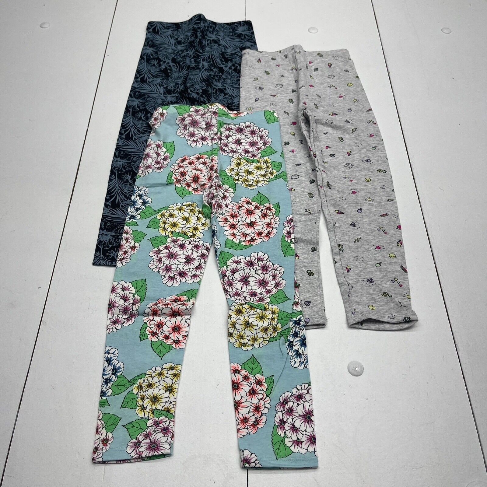 H&M Multicolored 3 Pack Printed Leggings Youth Girls Size 10-12 NWOT -  beyond exchange