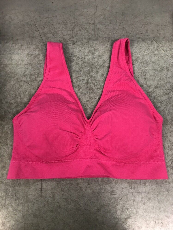Ushare Outdoor Womens Athletic Sports Bra Size XL Hot Pink Padded, NWT