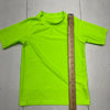 Kaku Nanu Bright Lime Green Short Sleeve Rash Guard Boys Size 5