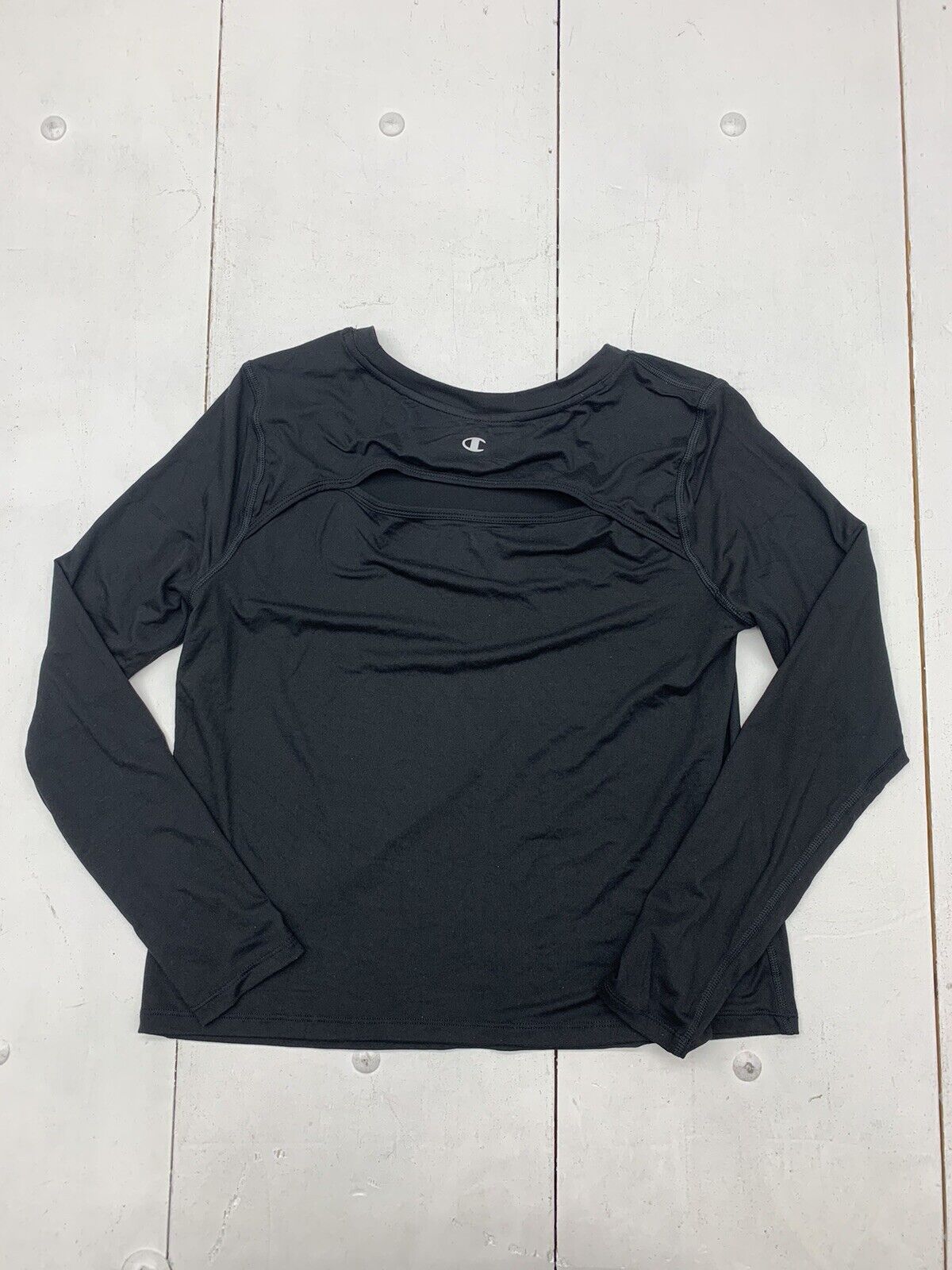 Champion Womens Black Long Sleeve Athletic Shirt Size Small - beyond  exchange