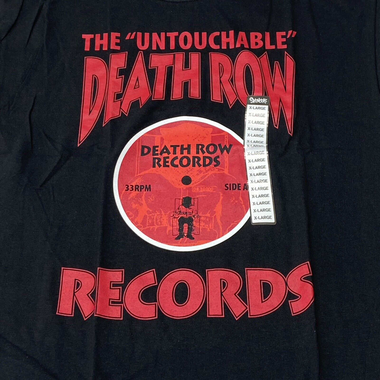 Death Row Records Black Untouchable Short Sleeve T Shirt Adult