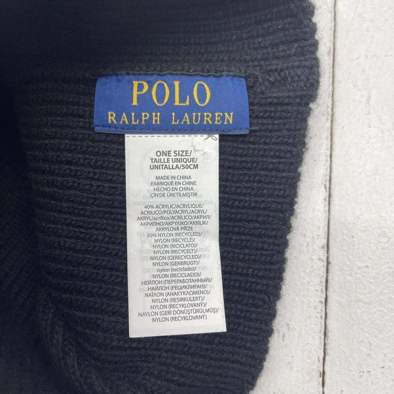 Vintage Polo Ralph Lauren Black Knit Sweater Mens Size 3XB - beyond exchange