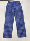 Mens Blue Plaid Pajama Pants Size Medium