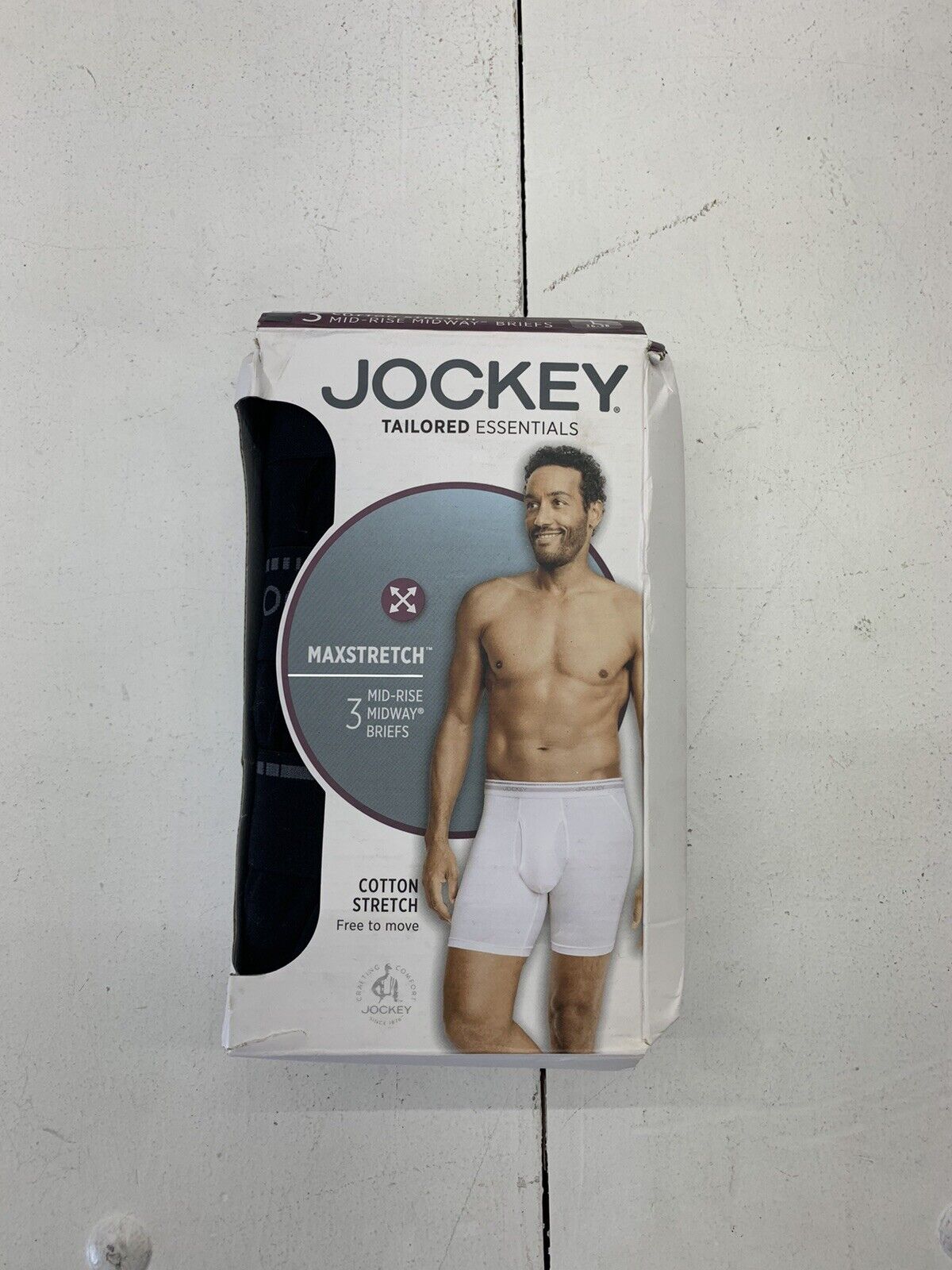 Jockey MaxStretch Men's Midway Brief Underwear - Black, Size L (3 Pack ...